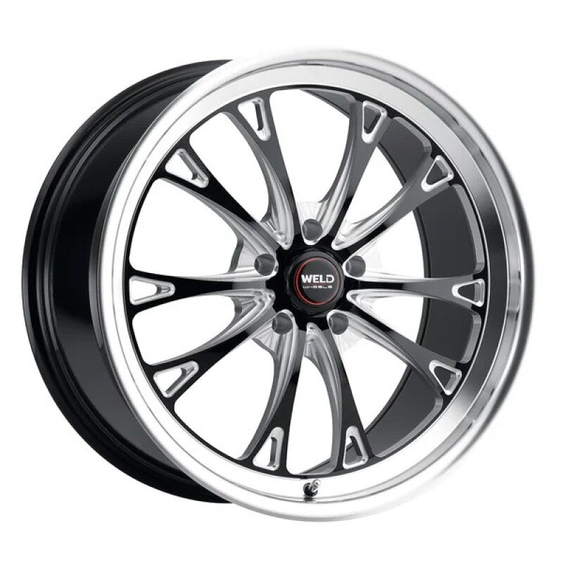 Weld Belmont Drag 20x5 / 5x114.3 BP / -34 ET / 1.66 BS / Gloss Black MIL DIA 78.1