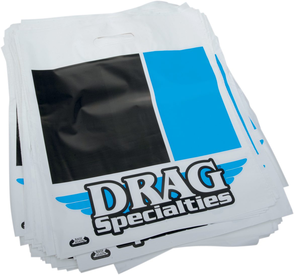Drag Specialties 9904-0932 Heavy-Duty 2-Mil Plastic Shopping Bags, Pack of 100
