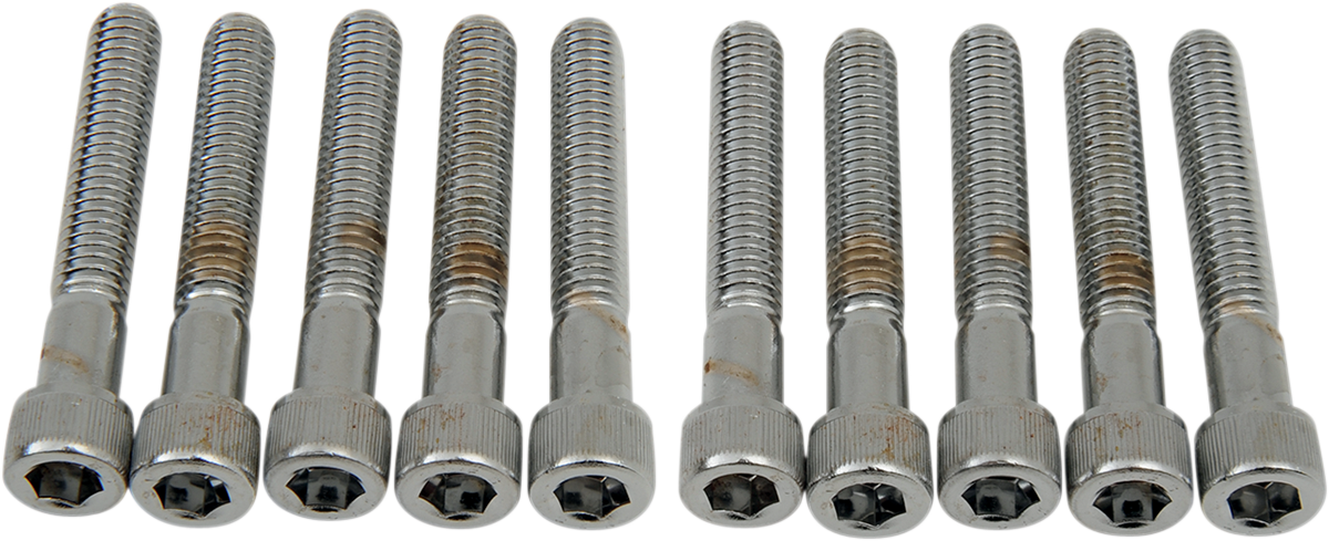 DRAG SPECIALTIES, DRAG SPECIALTIES MPB221 Coarse-Thread Socket-Head Bolts, 5/16-18 x 2 inch, Pack of 10