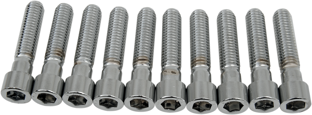 DRAG SPECIALTIES, DRAG SPECIALTIES MPB241S Coarse-Thread Socket-Head Bolts, 3/8-16 x 1-3/4 inches, Pack of Individual Bolts