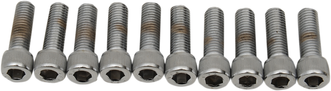 DRAG SPECIALTIES, Drag Specialties MPB211 Replacement Socket-Head Bolts, 1/4"-28 x 7/8", Fine Thread, 10 Pack