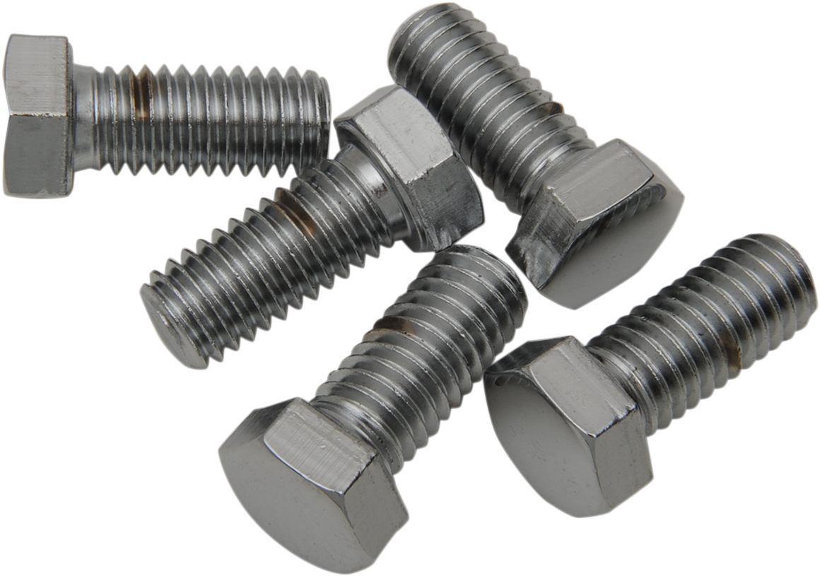 DRAG SPECIALTIES Hex-Head Bolts Chrome 7/16"-14 x 1" MPB668 Replacement Pack