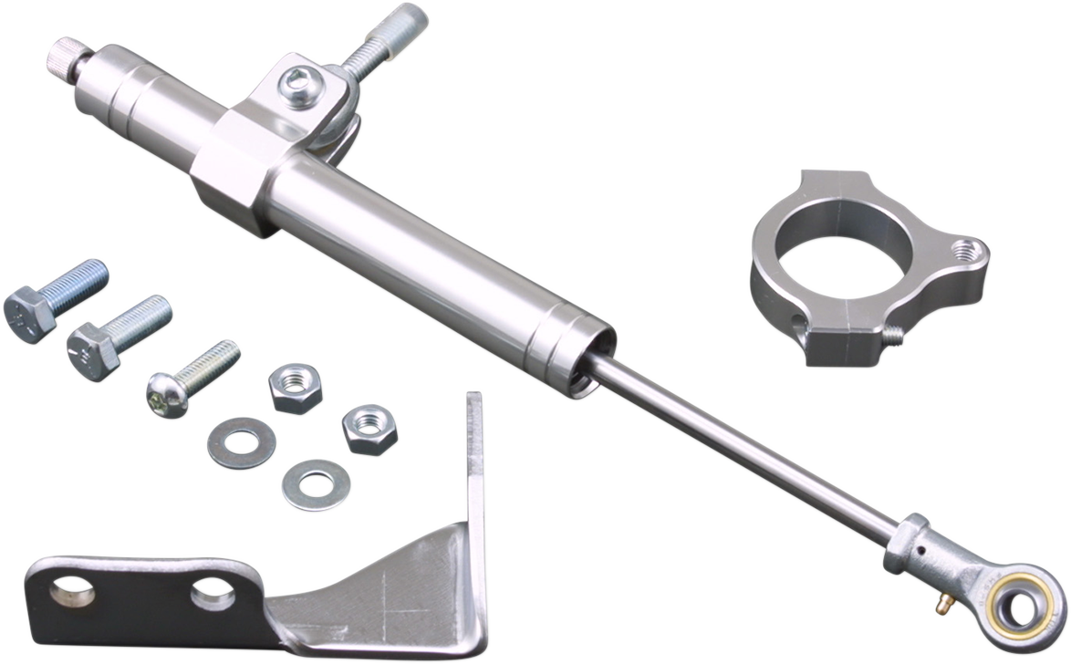 DRAG SPECIALTIES, DRAG SPECIALTIES Chrome Steering Damper for Harley-Davidson XL '88-'03 – Part 31472-BC1