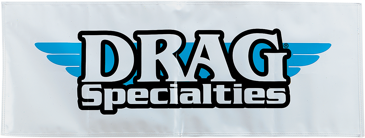 Drag Specialties 2.5' x 8' Banner with Two-Color Plastic Exterior and Eyelets