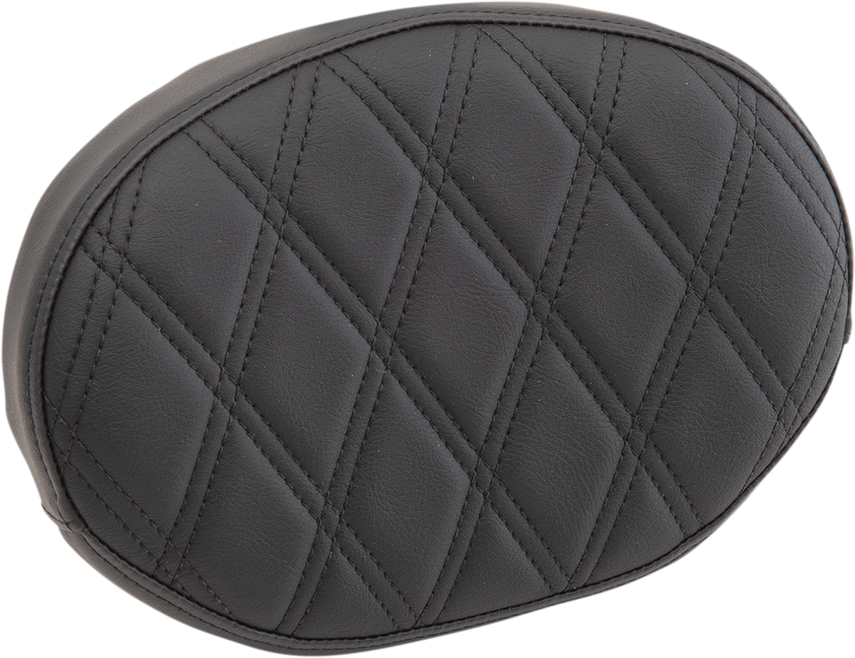 DRAG SPECIALTIES SEATS, Drag Specialties Seats Sissy Bar Pad - Double Diamond Black for Harley-Davidson - Part #0822-0446
