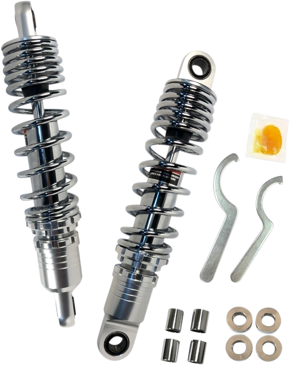DRAG SPECIALTIES SHOCKS, DRAG SPECIALTIES SHOCKS Premium Ride-Height Adjustable Shocks - 12.5" - Chrome C16-0167NUA