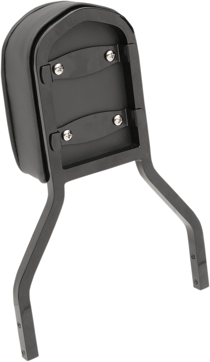 DRAG SPECIALTIES SEATS, Drag Specialties Seats Short Sissy Bar Pad with Piping - Black (Part No. 0822-0301)