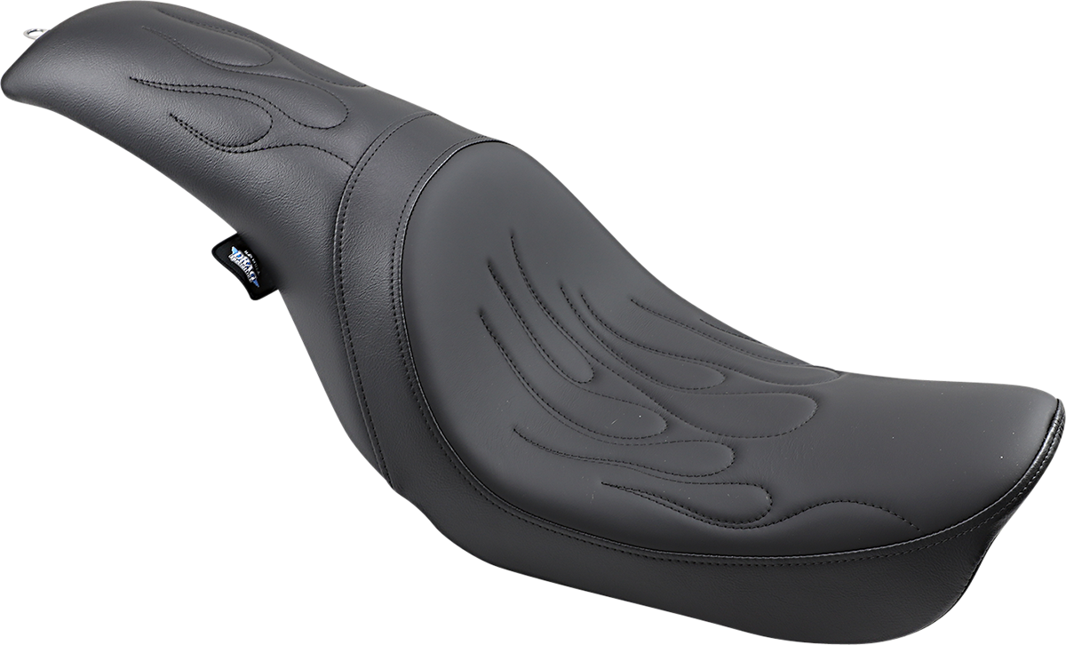DRAG SPECIALTIES SEATS, DRAG SPECIALTIES SEATS Predator Flame Stitched Seat for Dyna '06-'17 – Part No. 0803-0290