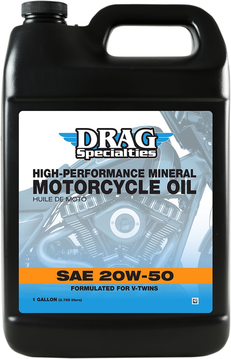 DRAG SPECIALTIES OIL, Drag Specialties Oil 20W-50 Engine Oil - 1 Gallon, Part #198926
