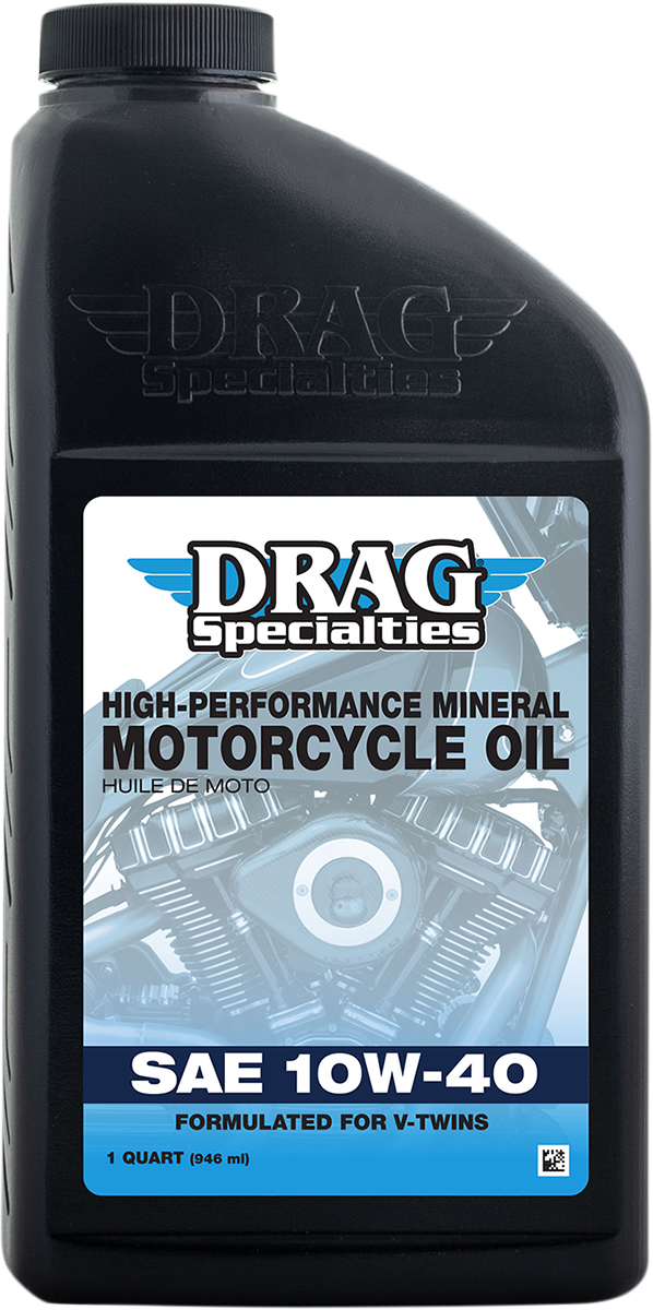 DRAG SPECIALTIES OIL, Drag Specialties Oil Engine Oil 10W-40 - 1 Quart by Drag Specialties (Part No. 198918)