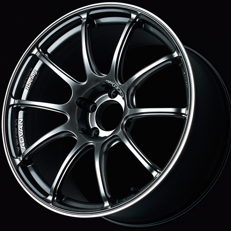 Advan RZII 18x8.0 / +37 Offset / 5x100 / 63mm Bore / Racing Hyper Black and Ring