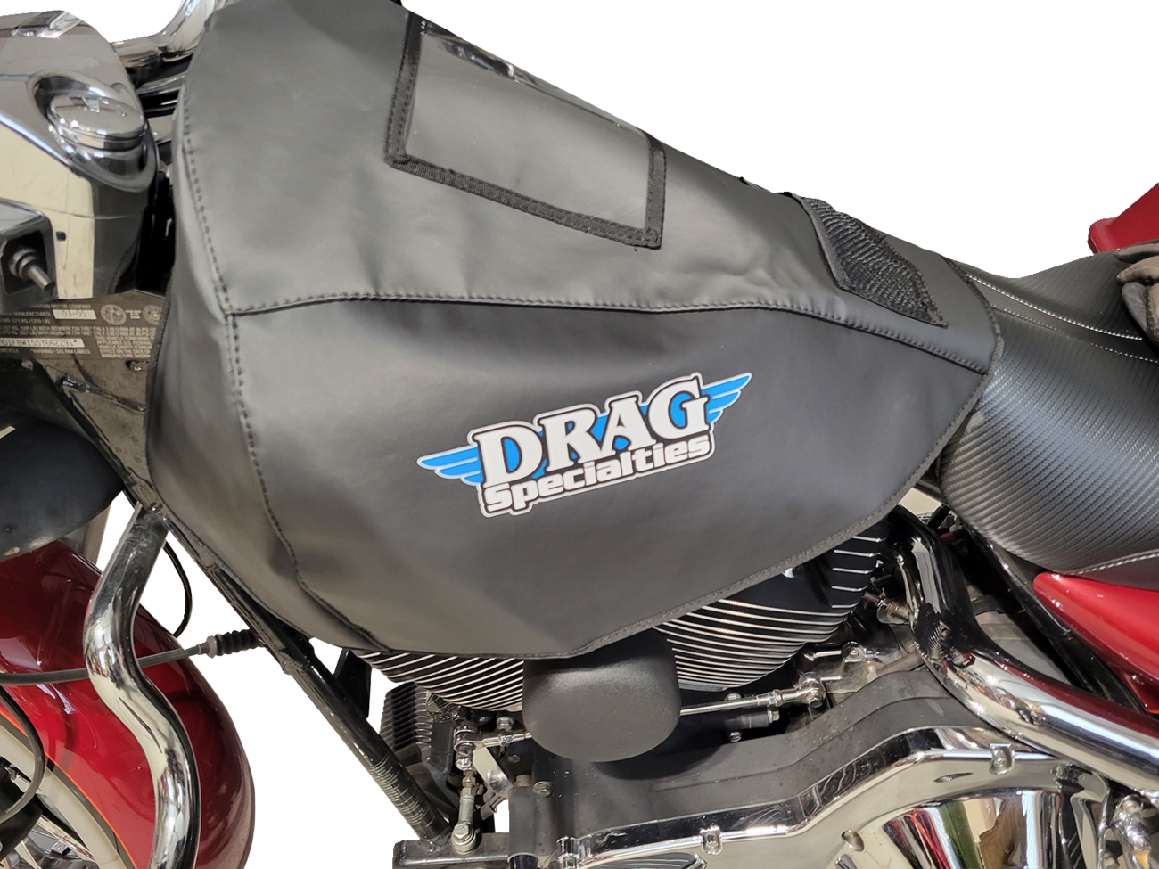 DRAG SPECIALTIES, DRAG SPECIALTIES Fuel Tank Service Cover X80-6028 for Dyna, Softail, Touring, and Trike Models