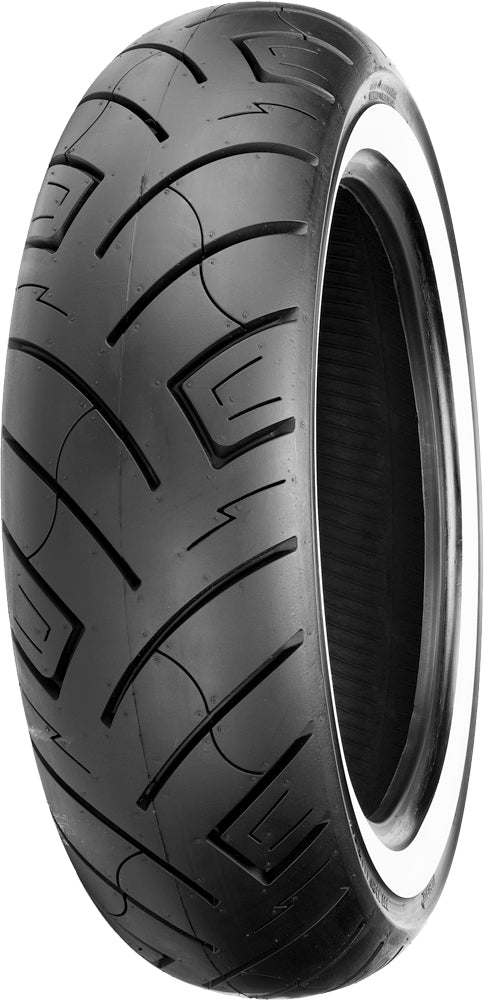 Shinko 777 Cruiser HD Front Tire 130/90B16 73H | White Sidewall Bias Belted