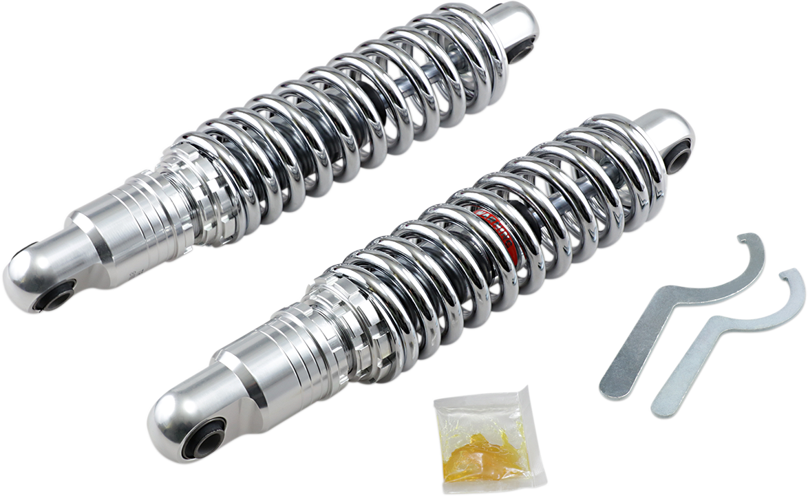 DRAG SPECIALTIES SHOCKS, DRAG SPECIALTIES SHOCKS Premium 13-Inch Ride-Height Adjustable Heavy Duty Chrome Shock C16-0157H