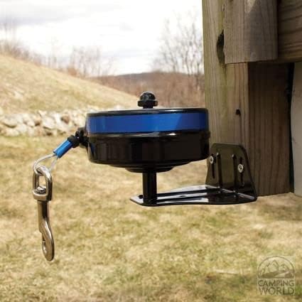 Lixit® Bracket Mount and Stake Retractable Leash Tie Outs