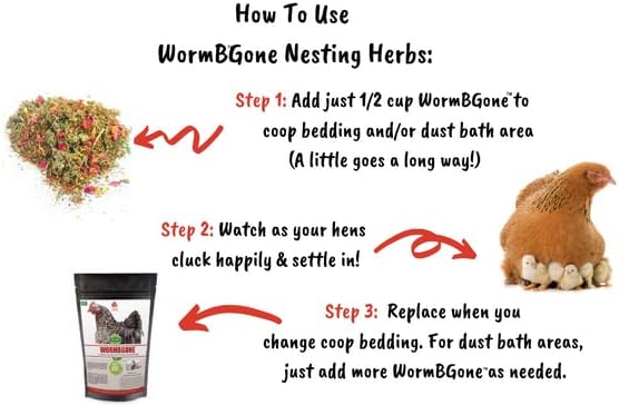 Non-GMO Backyard Chicken Nesting Herbs (10 oz) - Naturally Keep A Clean Coop Your Hens Will Love