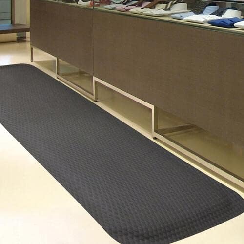 American Floor Mats Hog Heaven 5/8 inch Black & Black Border 3' x 6' Nitrile Backed Anti-Fatigue Comfort Mat