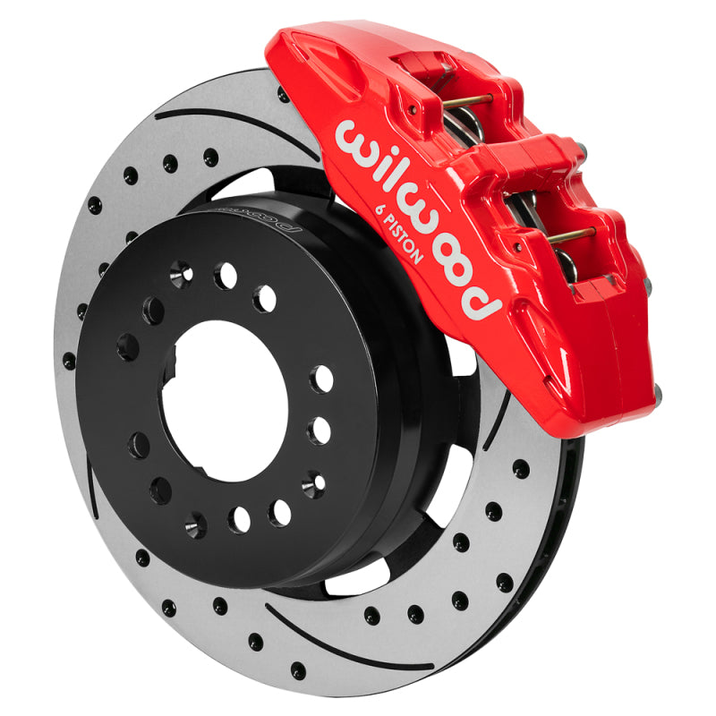 Wilwood kit front DP6 wwe 2IN. drop alum pro spindle 12.19 rotor SRP red