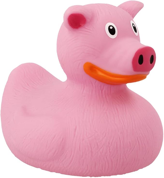 Lilalu 2122 Pig Rubber Duck Bath Toy, Various