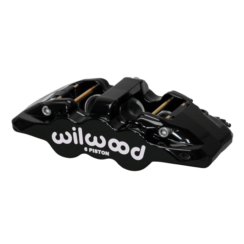 Wilwood caliper AERO6 1.75/1.62/1.62 1.25 rotor .80 THK pad R/H black