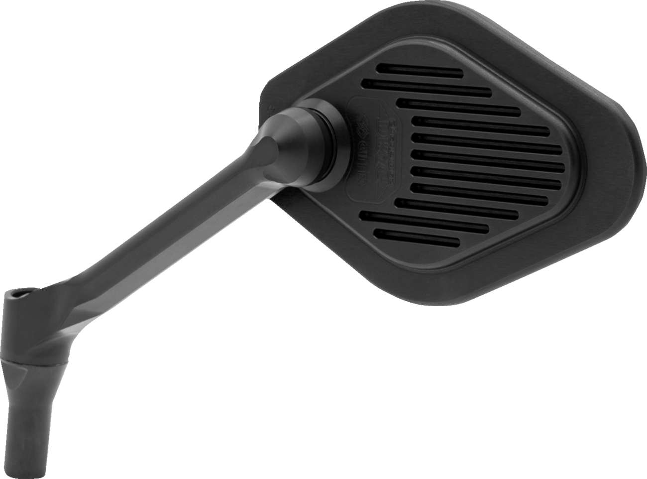 DRAG SPECIALTIES M03-10L Adjustable Diamond Black Mirror with Short Stem for Harley Davidson