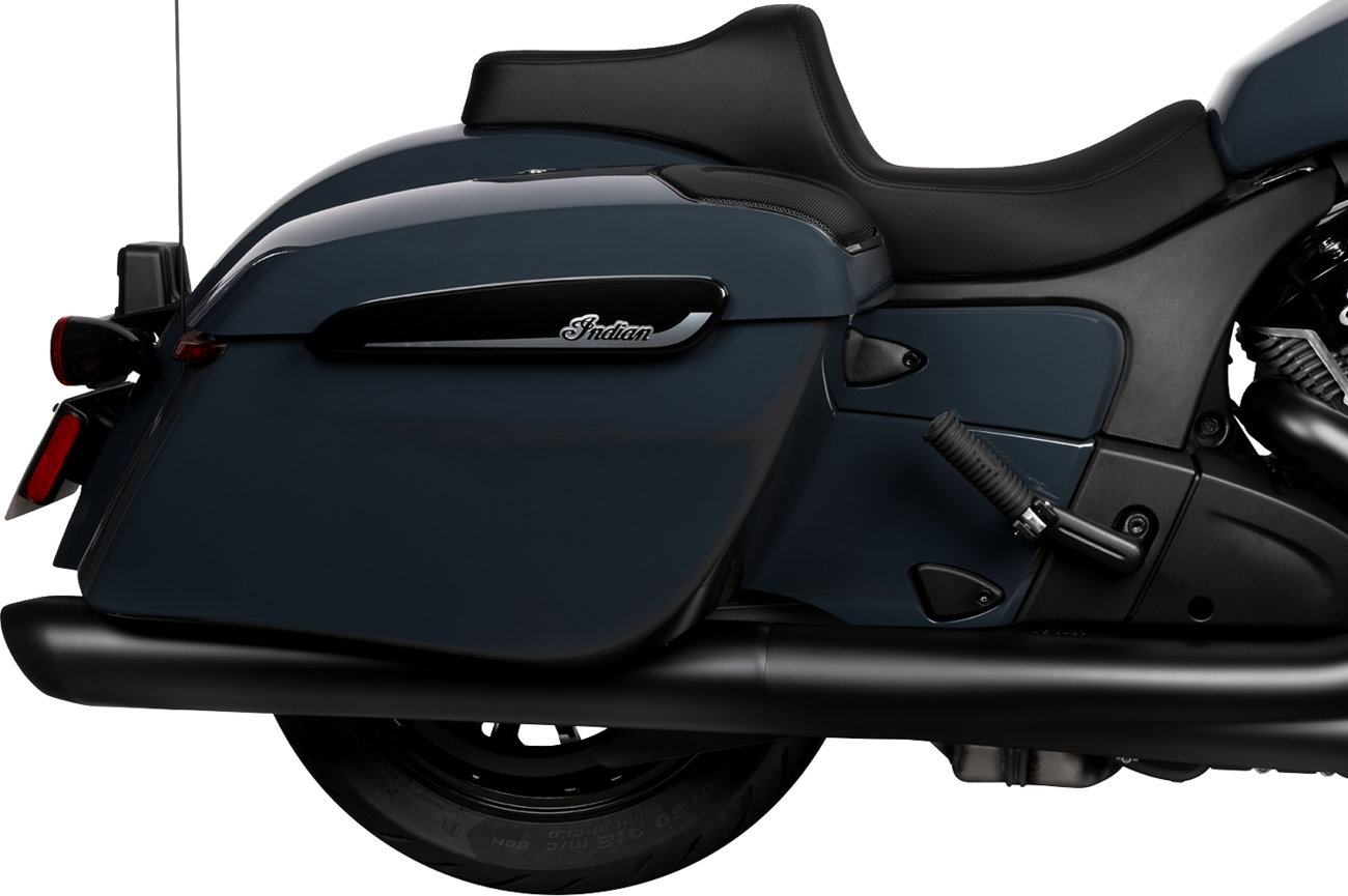 DRAG SPECIALTIES SEATS, DRAG SPECIALTIES SEATS Predator III 2-Up Seat for Chieftain '25 and Challenger '20-'25 - Vinyl with Smooth Finish, Part Number 4720A