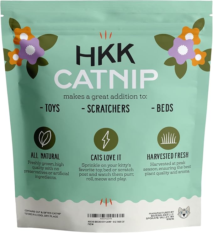 Catnip, All Natural Premium Catnip (8 oz Thick Cut)