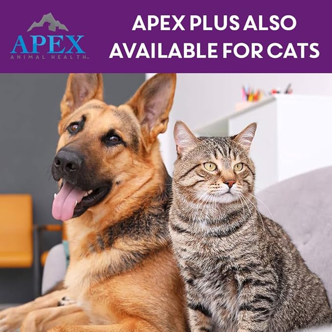 Apex Plus Flea and Tick Prevention for Dogs | Large (45-88 lbs) | 6-Month Supply | Dog Flea and Tick Treatment | 24-Hour Activation, Waterproof, 30-Day Protection
