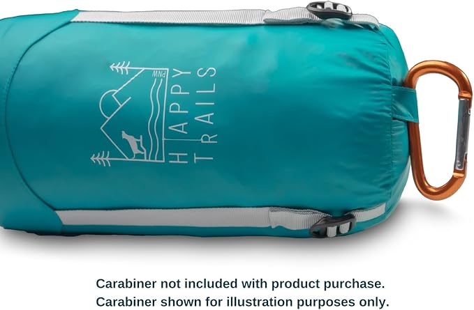 Ultralight Dog Sleeping Bag Backpacking—Outdoor Dog Bed for Hiking—Backpacking Gear for Dogs—Dog Hiking Gear—Dog Camping Gear—Packable Sleeping Bag for Dogs—Dog Travel Bed (Glacial Blue | Large)
