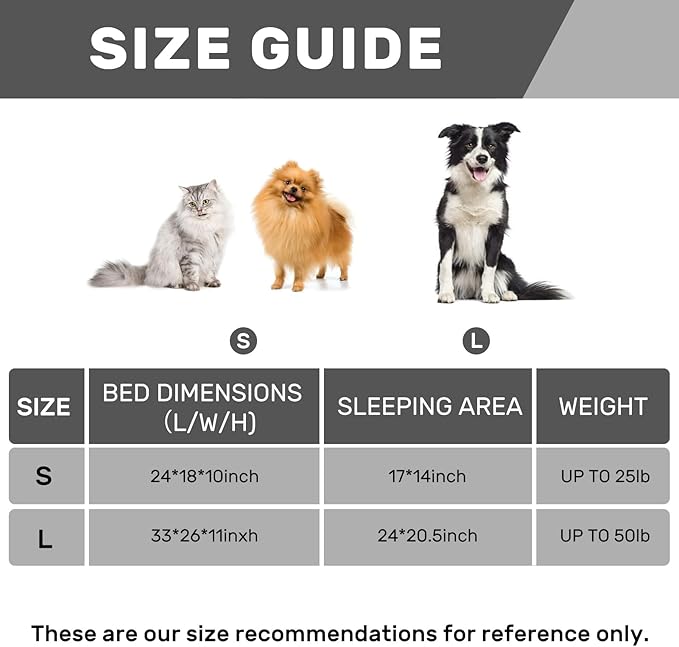 Hollypet Fluffy Plush Pet Cat Couch Soft Calming Pet Sofa Beds for Medium Small Cats and Dogs, Pink