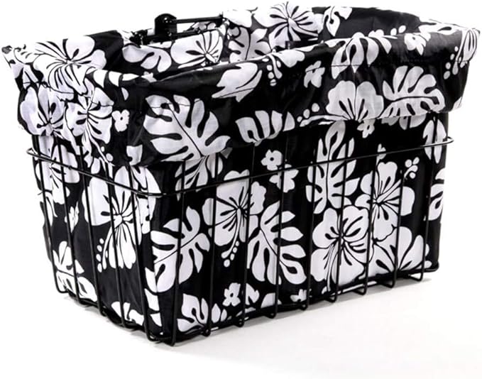 Cruiser Candy Bike Basket Liner Waterproof, Universal Fit for Most Bike Baskets, Stylish 2in1Tote, Bike Basket Cover, EBiKE Front Wire Or Wicker Bike Baskets Fits Up to 15x12x10