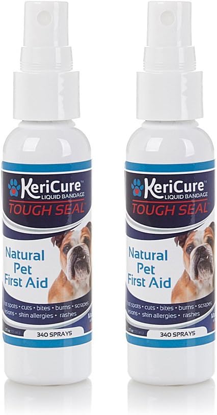 As Seen on HSN - Tough Seal Liquid Bandage, 2 Pack, Spray on Wound Care for Dogs, Cats, Pets and Small Animal First Aid, Made in The USA