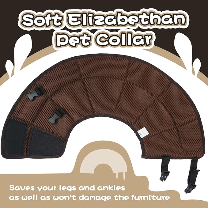 Dog Cone Collar After Surgery, Adjustable Soft Recovery Cone for Small Dogs to Stop Licking, Light-Weight Comfortable Elizabethan Collar for Dogs Anti-Bite Lick Protective Wound