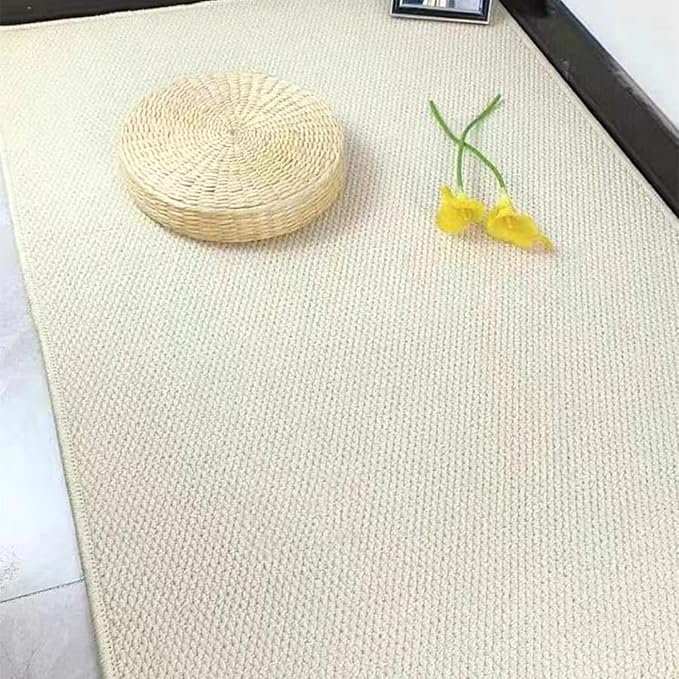 SHENGOCASE 67"x 23.6" Thickened Cat Wall Climbing Carpet, Cat Wall Furniture Scratcher, Scratching Post, Couch Sofa Protector (Creamy-White)