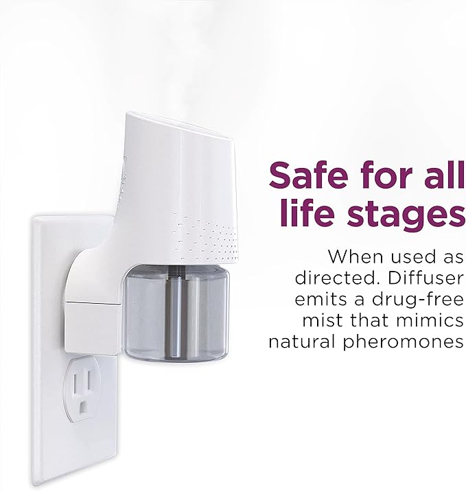 COMFORT ZONE Value Kit: 3 Cat Calming Diffusers & 6 Refills; Cat Pheromones Help Anxiety; Reduce Stress, Urine Marking, Scratching