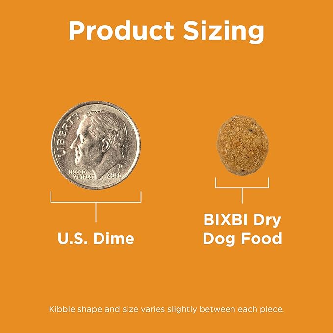 BIXBI Rawbble Dry Dog Food, Chicken, 4 lbs - USA Made with Fresh Meat - No Meat Meal & No Corn, Soy or Wheat - Freeze Dried Raw Coated Dog Food - Minimally Processed for Superior Digestibility