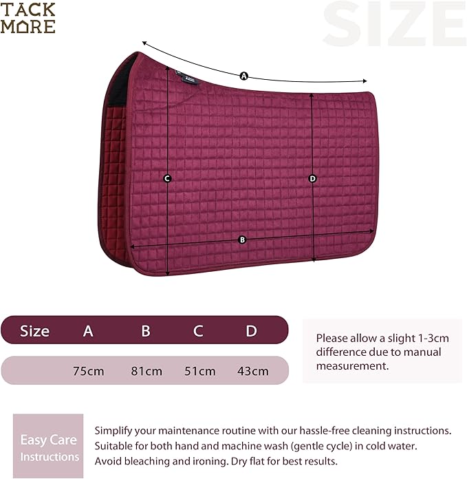 Tackmore Western Saddle Pad Breathable, Shock-Absorbing Saddle Pad
