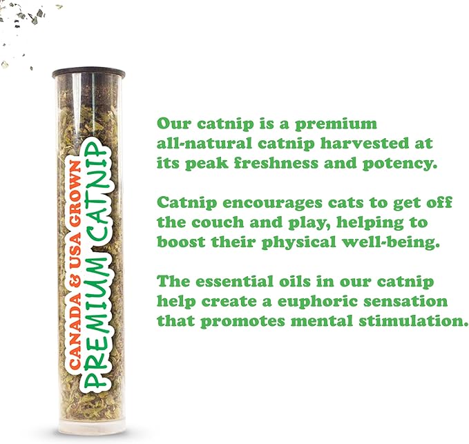 Meowijuana Refillable Cat Toys | Get Hungry - Burger and Fries Catnip Toys | Includes Potent Hand Harvested Catnip Grown in North America | Promotes Play and Cat Health