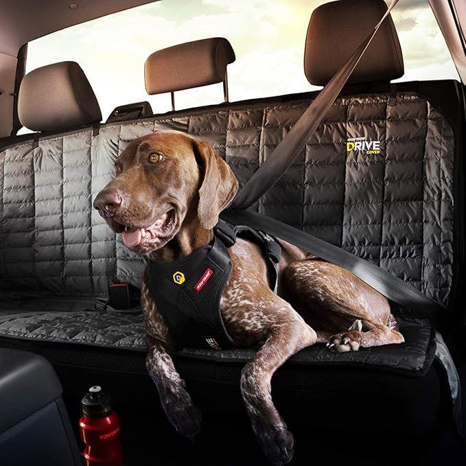 EzyDog Drive Dog Car Harness – Crash Tested and Certified (US-FMVSS 213) Dog Seat Belt Harness for Safe Travel, Adjustable with Padded Comfort (Large)