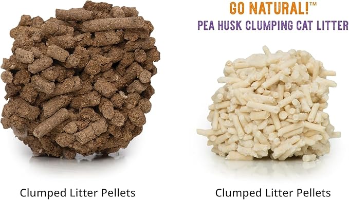 Catit - Go Natural Pea Husk Clumping Cat Litter - Lightweight, Dust Free, Easy Cleaning & Scooping, Flushable Kitty Litter with Odor Control & Subtle Fragrance - 12.3 Lbs, Lavender Scented
