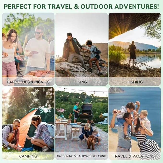 60 PCS Mosquito Repellent Wipes, Individually Wrapped Insect Repellent Wipes Made of Natural Plant-Based Essential Oils, Safe & Effective Insect Protection Perfect for Outdoor Activities, Long-Lasting