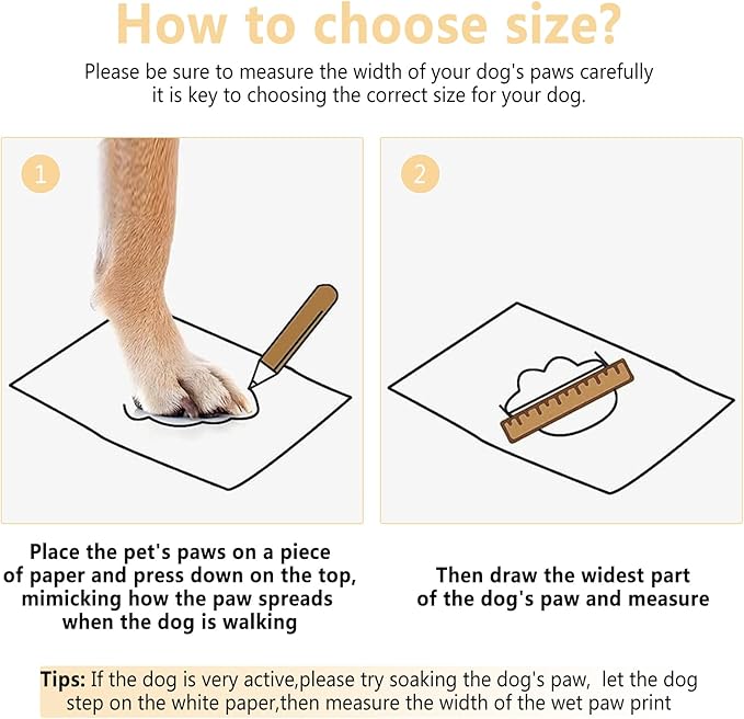 Dog Shoes, Dog Sandals for Hot Pavement, Non-Slip Waterproof Dog Booties for Winter Snowy Day and Summer, Adjustable Straps Easy-Clean Beach Outdoor Pet Boots Rugged Sole-4Pcs Beige
