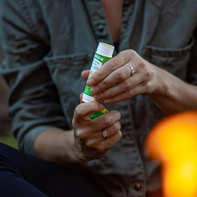 Badger Bug Repellent, Easy to Use Travel Stick, DEET-Free Mosquito Repellent & Insect Protection, Certified Organic Essential Oil Balm