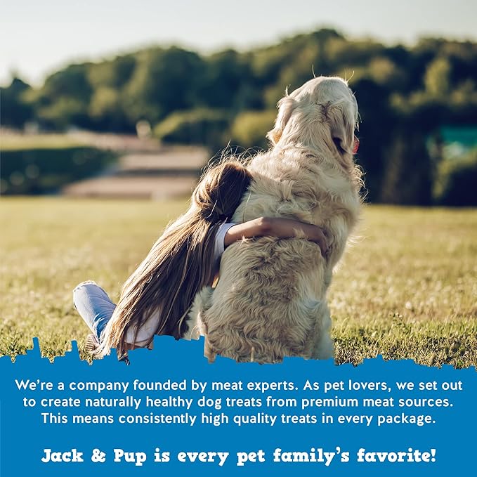 Jack&Pup 6-inch Pizzle Sticks for Dogs (3 Pack) All Natural Jumbo Bully Sticks | Single Ingredient, Long Lasting Bully Sticks for Medium Dogs