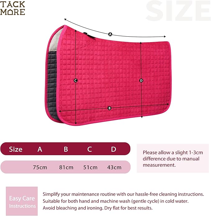 Tackmore Western Saddle Pad Breathable, Shock-Absorbing Saddle Pad