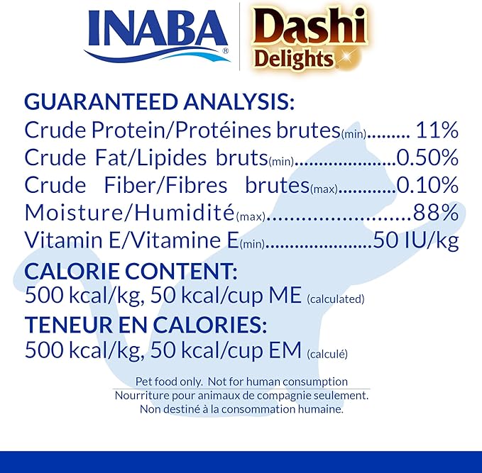 INABA Dashi Delights for Cats, 2.5 Ounce Cup, 6 Cups Total, Chicken with Tuna & Scallop Recipe