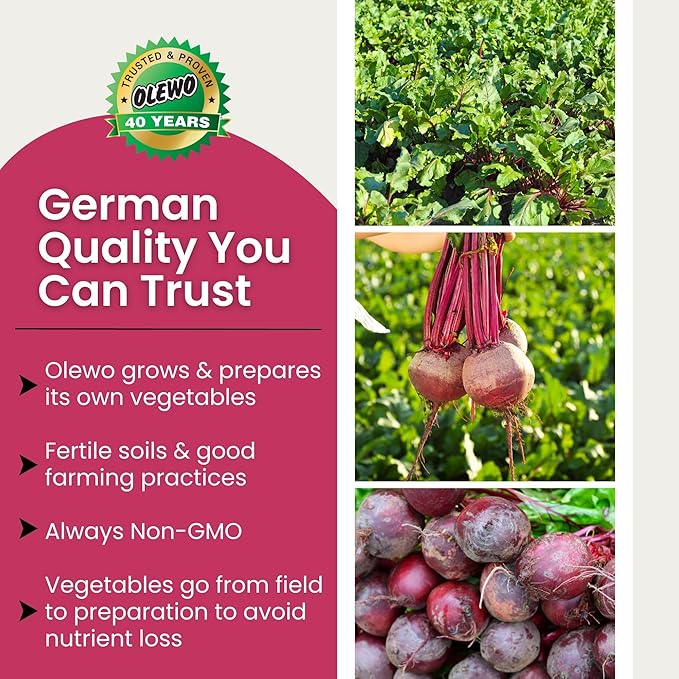 Olewo Original Red Beets for Dogs – Natural Dog Anti Itch, Dog Food Topper, Skin & Coat Support – Dehydrated Vegetables for Dogs, Dog Supplements & Vitamins, Toppers for Dogs, Fiber for Dogs, 5.5 lbs