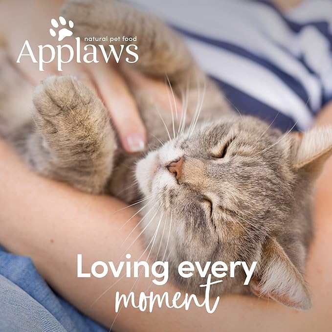 Applaws Natural Cat Treats, Grain-Free, High-Protein Whole Chicken & Rosemary Loins, Single-Ingredient Healthy Snack for Cats (12 x 1.06 oz Loins)
