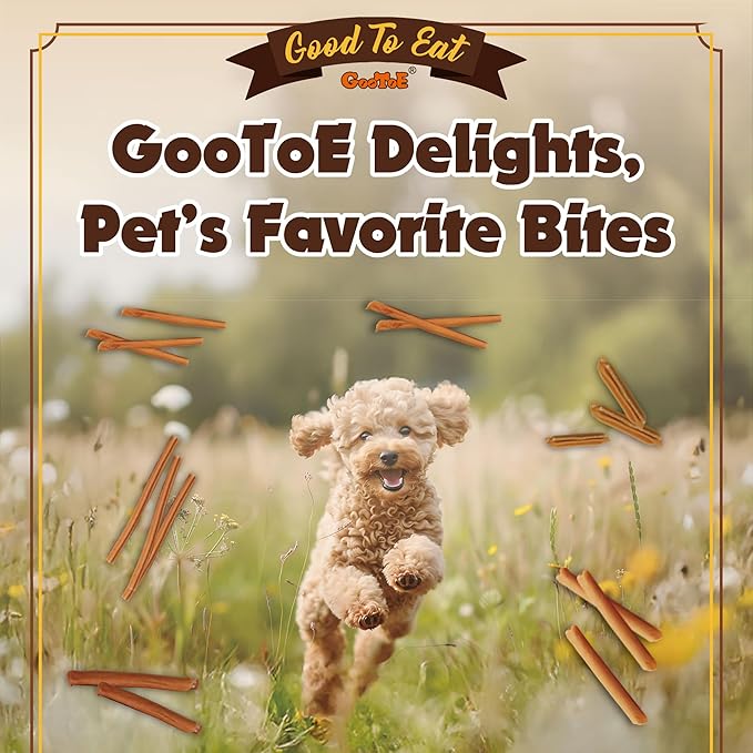 Gootoe Chicken Dog Treats – Chicken Sticks with Chicken Liver 1.5 lb – All Natural, Grain-Free, Low Fat, Premium Training Chews, Healthy & Easily Digestible