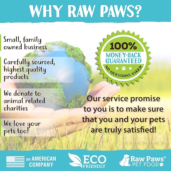 Raw Paws Wild-Caught Venison Dog Treats, 6-oz - Packed in USA - Real Meat Jerky - Single Ingredient Venison for Dogs